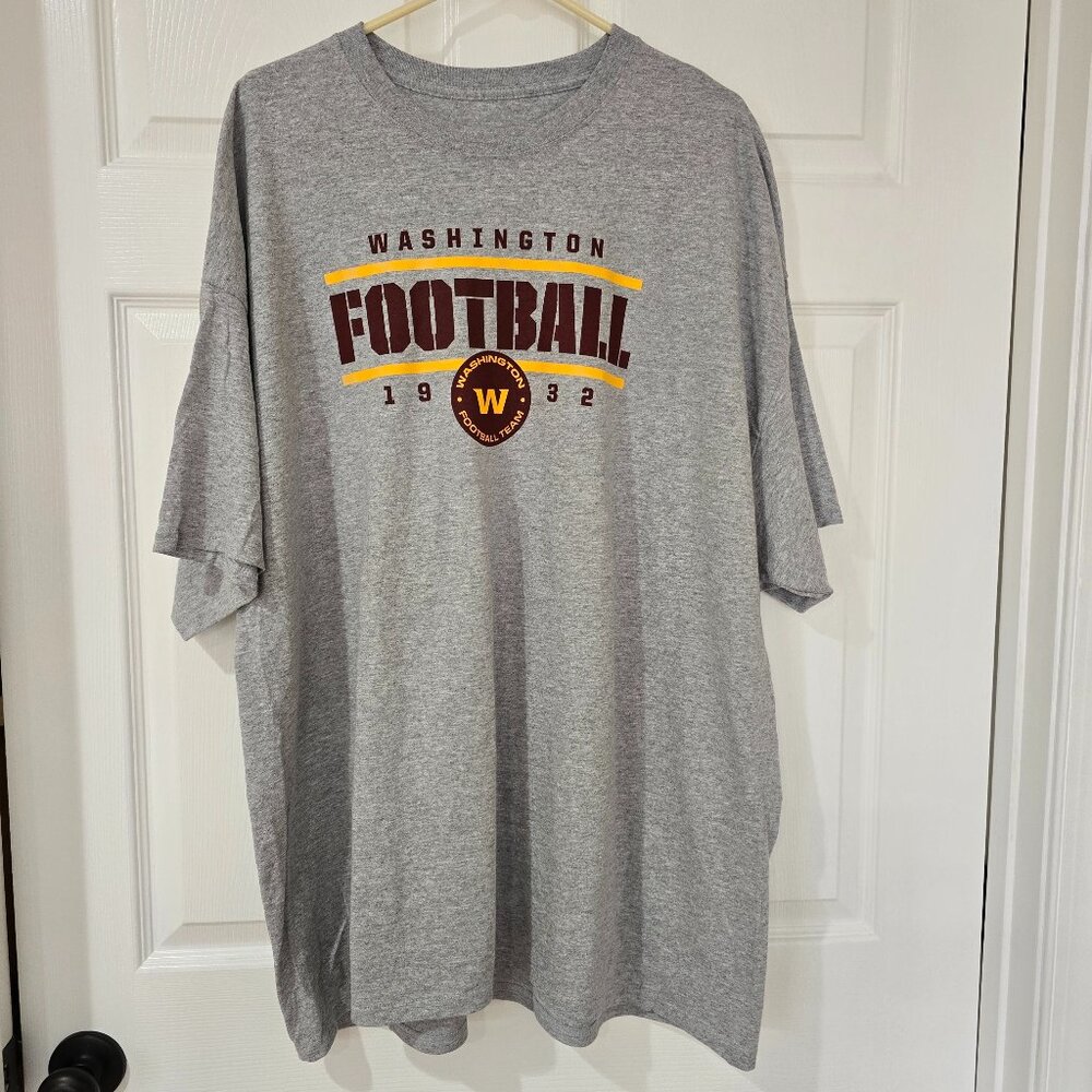 Washington Commanders Men's NFL‎ Team Apparel SS T-Shirt Gray Sz 3XL NWOT